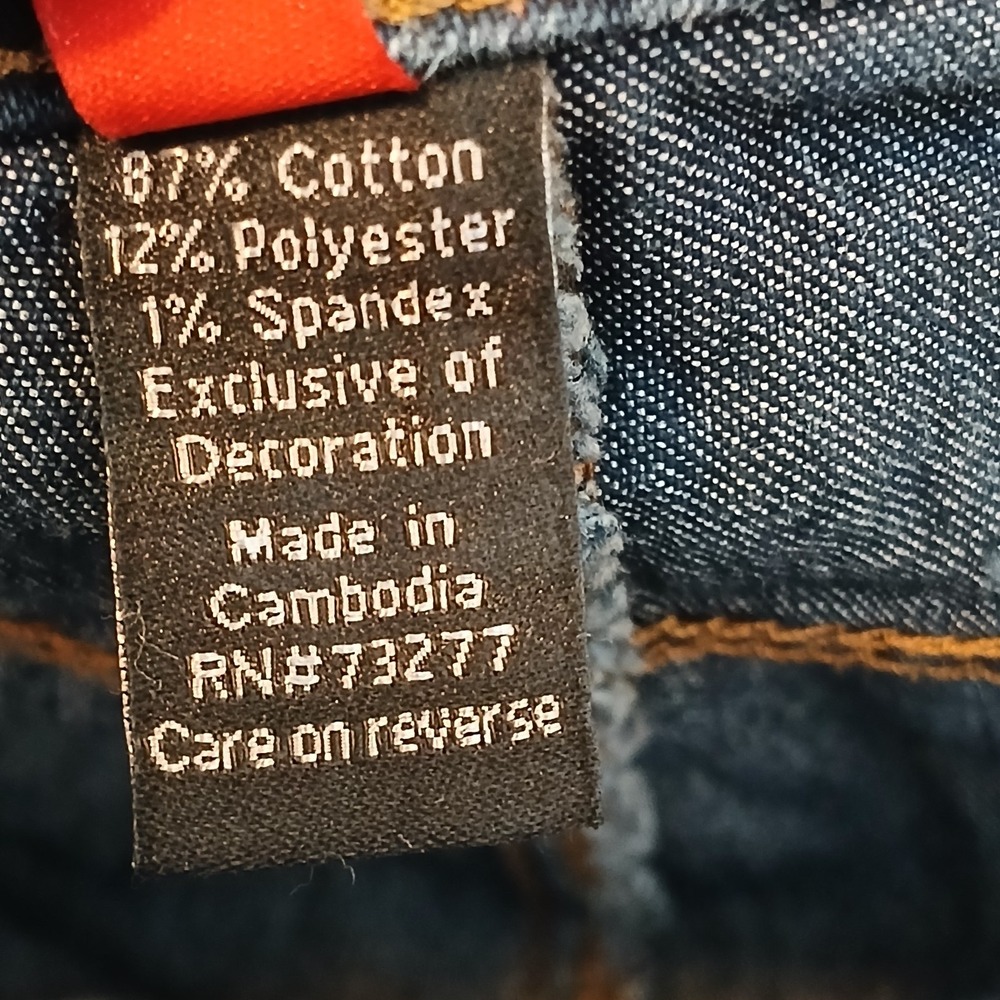 Apt 9 Women Classic Bootcut Denim Jean 16 Mid Rise Dark Stretch Everyday Basic - Picture 11 of 12